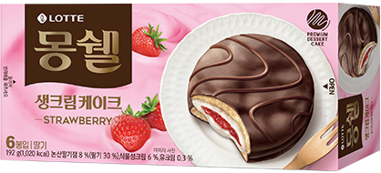 몽쉘 생크림 케이크 딸기